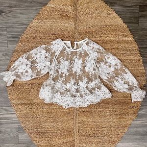 floral lace blouse